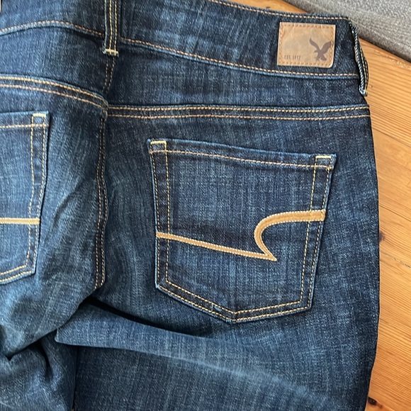 Brand New American Eagle Jeans, Artist Crop, Dark Indigo, size 8 Reg - Picture 5 of 6